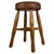 Antique Oak Upholstered Stool, 1800s For Sale - Image 11 of 11