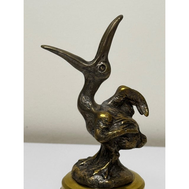 Art Deco 1920s Majestic Spanish Art Deco Pelican Bird Mascot Sculpture For Sale - Image 3 of 12