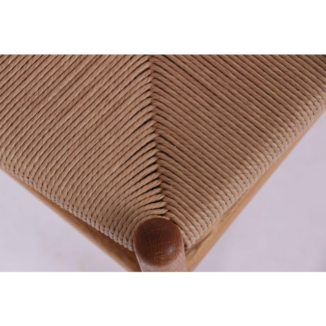 Oak Chairs with Paper Weaving by Kurt Østervig, Denmark, 1960s, Set of 4 For Sale - Image 11 of 12