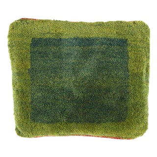 Pasargad DC Fine Hand Knotted Persian Gabbeh Pillow For Sale