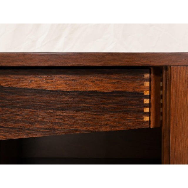 Wood Rare Rosewood Mid-Century Modern Credenza | Floating or Floor Standing For Sale - Image 7 of 9