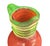 Red Vintage Murano Art Glass Pitcher, Scavo-Style, Coral-Red & Green For Sale - Image 8 of 9