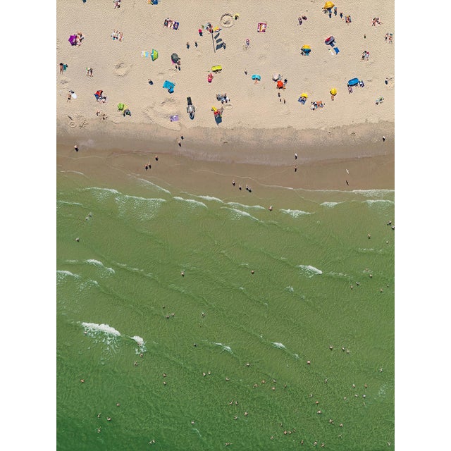 "EFI_Beach_014" Contemporary Aerial View Limited Edition Photograph by Bernhard Lang For Sale