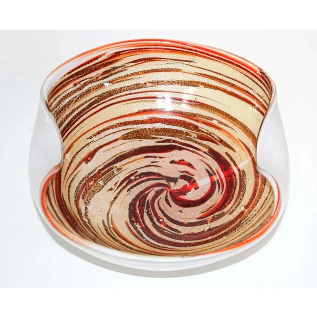 Murano Venetian Hand Blown Art Glass Ashtray by Alfredo Barbini For Sale In Palm Springs - Image 6 of 11