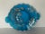 Art Nouveau Art Nouveau Blue Glass Plate With Silver Poppies For Sale - Image 3 of 7