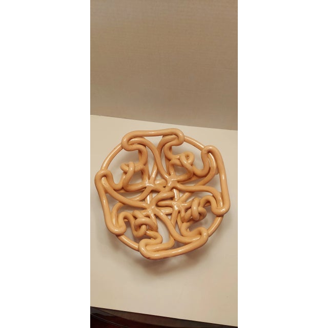 Postmodern 1960s Art Glass Bowl For Sale - Image 3 of 8