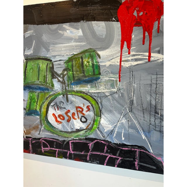 Rock and Roll Painting on Canvas For Sale - Image 4 of 12