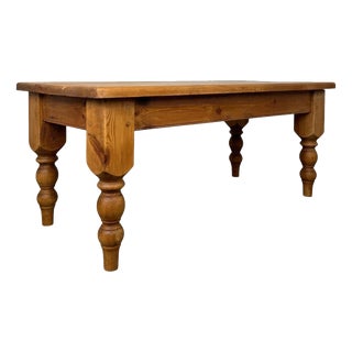 20th Century Pine Farmhouse Coffee Table For Sale