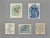 Compositions is an Ink and Watercolor Drawing realized by Jean Gabriel Daragnès (1886-1950). Good condition of 5 little...