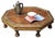 Brown Antique Octagonal Low Hardwood Eastern Table with Decorative Brass Trims, 1890s For Sale - Image 8 of 12