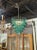 Modern Saddle Shaped Green Murano Glass Chandelier For Sale - Image 4 of 5