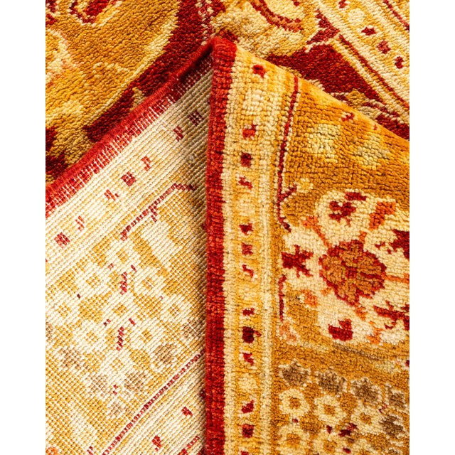 Ottoman, One-of-a-Kind Hand-Knotted Runner Rug - Red, 2' 7" x 12' 2" For Sale In New York - Image 6 of 8