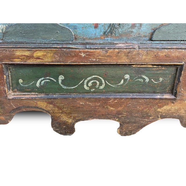 Alpine Painted Blanket Chest, 1801 For Sale - Image 14 of 18