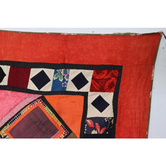 Vintage Embroidered Uzbek Wall Hung Patchwork Tapestry, 1920s For Sale - Image 6 of 11