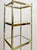 Brass Glass 5-Tier Shelf Vintage Hollywood Regency MCM Chrome 59" Tall For Sale - Image 9 of 9
