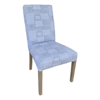 Contemporary Parsons Style Upholstered Side Chair For Sale