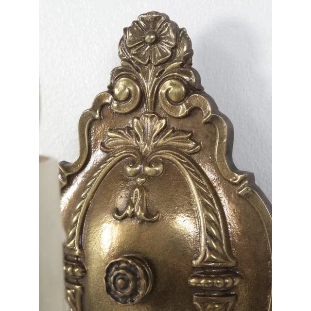 Metal American Single Brass Sconce For Sale - Image 7 of 13