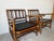 Brown Vintage Rattan Bamboo Lounge Chairs With Cushions – A Pair For Sale - Image 8 of 18