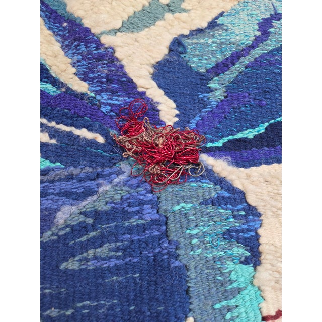 Abstract Expressionism 1980s Primitive Flower From Primitive Flower Series: Hand Woven Tapestry For Sale - Image 3 of 9