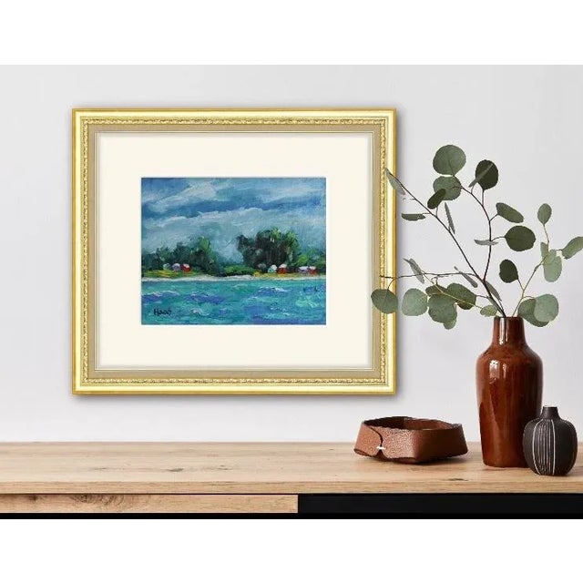 Wood Quiet Places & Water Gardens — Caribbean Princess Cays (Original Oil Painting) For Sale - Image 7 of 12