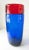 Mid-Century Red and Blue Controlled Bubble Art Glass Vase For Sale In New York - Image 6 of 12