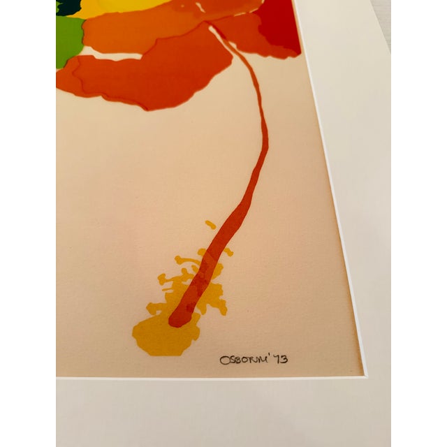 1973 Limited Edition Signed ‘Hibiscus’ Lithograph by Elizabeth Osborne For Sale In Washington DC - Image 6 of 6