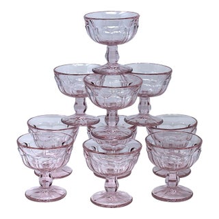 1960s Noritake Provincal Pink Champagne/ Sherbert For Sale