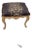 1960s Leopard Animal Print Louis XV Gold Leaf Bench Stool Ottoman For Sale