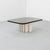 Heinz Lilienthal coffee table from the 1970s, featuring an impressive 30 mm thick cast glass top resting on an...