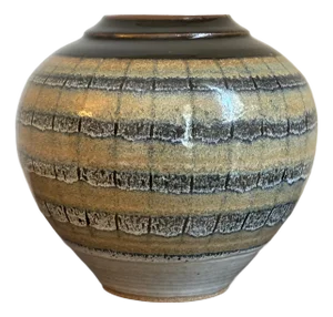 Large Mid-Century Modern-Style Studio Pottery Vase