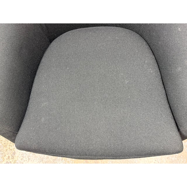 Gray Vintage Mid Century Modern Swivel Chair For Sale - Image 8 of 12