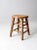 Vintage Low Wooden Stool For Sale - Image 9 of 12