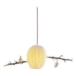 Small Dans Les Branches Paper Suspension Light by Papier À Êtres For Sale