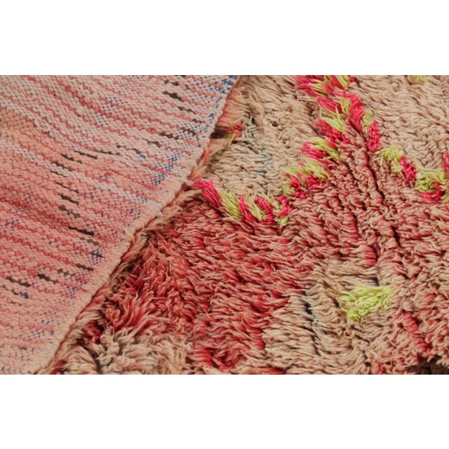 Pink Vintage Moroccan Runner Rug With Colorful Geometric Medallions - Rug & Kilim For Sale - Image 8 of 8