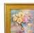 Bouquet of Pastel English Roses in Vase Oil Painting W/ Antiqued Gold Wood Frame For Sale - Image 4 of 10