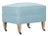 Sky Blue Alcott Ottoman, Sky Linen For Sale - Image 8 of 8