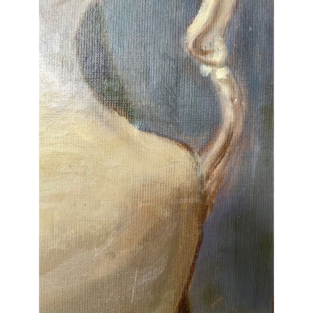 Cream Late 20th Century Classic Academic Still Life Oil Painting For Sale - Image 8 of 8