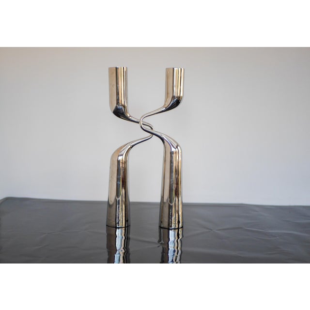 Vintage Sculptural Candleholders by Mikaela Dörfel, 2000s, Set of 2 For Sale - Image 6 of 17