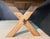 Brown X Legs Farmhouse Dining Table in Oak, 1900s For Sale - Image 8 of 17