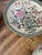 1970s Asian Ceramic Pink and Teal Plates With Gold Rims and Floral Accents For Sale - Image 4 of 8