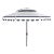 Vienna 9 Ft Double Top Umbrella - Navy/White For Sale