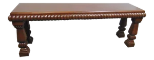 Italian Tuscan Style Walnut Console Table