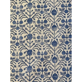 Zak + Fox Khotan Cotton Linen Blend Fabric 2 1/2 Yards For Sale