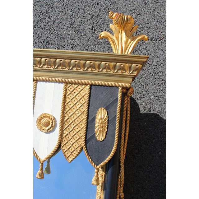 2010s Carvers' Guild Heraldic Pavilion Mirror Designed by Carol Canner For Sale - Image 5 of 18