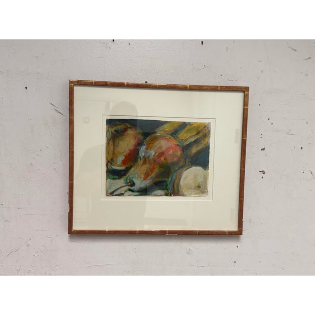 Vintage Fruit Still Life Oil Painting, Signed For Sale - Image 4 of 12