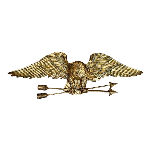 Eagle Wall Plaque in Gilt Wood by Palladio of Italy For Sale