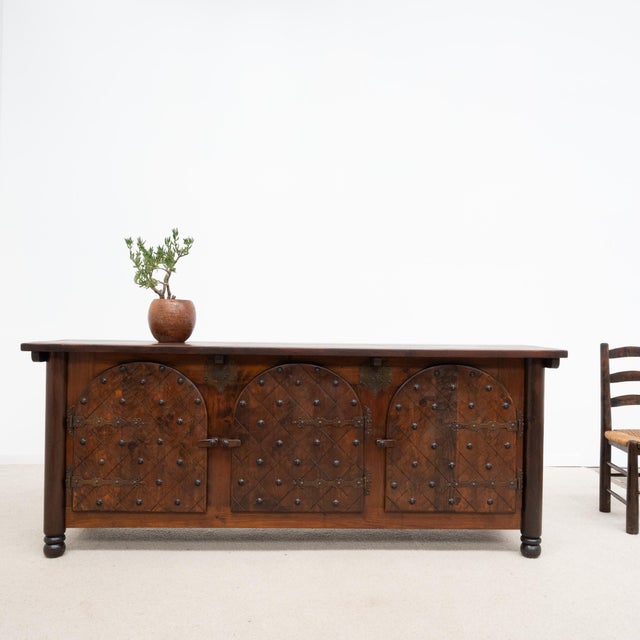 Wood Mid-Century Modern French Sideboard, 1950s For Sale - Image 7 of 8