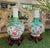 Chinoiserie Pair of Late Qing Dynasty Chinese Famille Rose Phoenix Bottle Vases With Stands For Sale - Image 3 of 12
