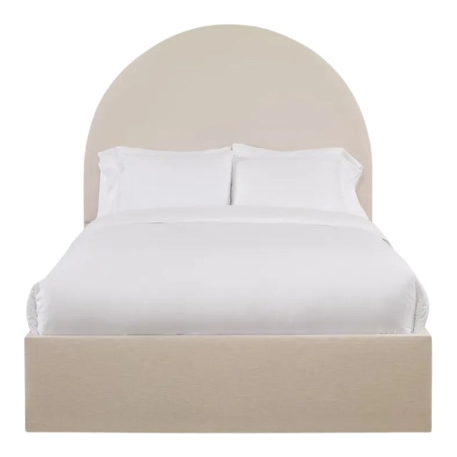 Poppy California King Bedframe, Gelam Linen For Sale