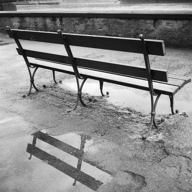 1930s Public Bench at River Neckar Near Heidelberg, Germany 1936, Printed 2021 For Sale - Image 5 of 5